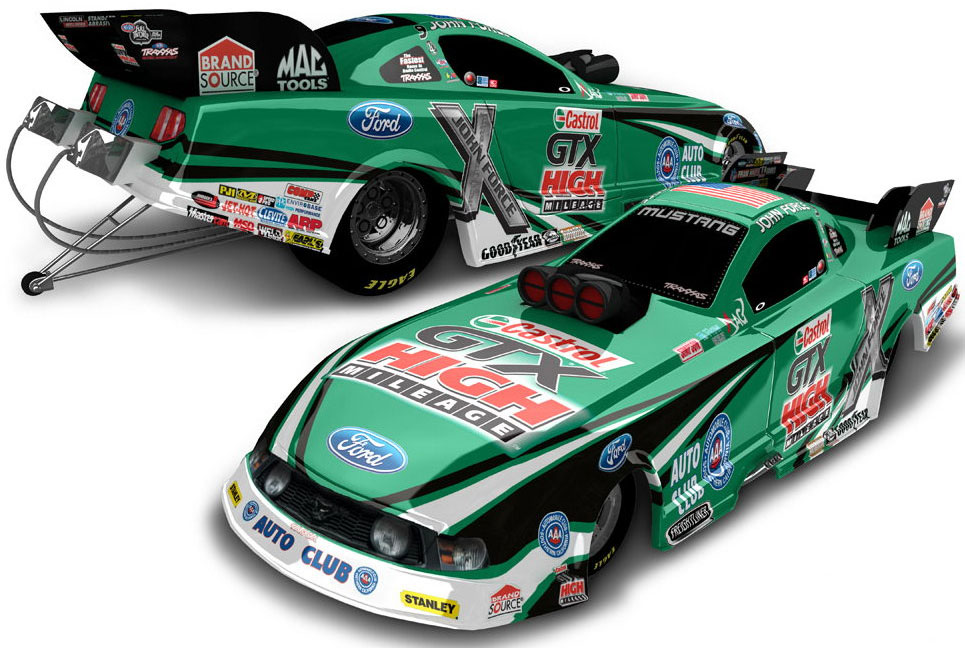 Details about   Ashley Force 1:24 NHRA Mustang Rookie Funny Car Castrol GTX 2007 