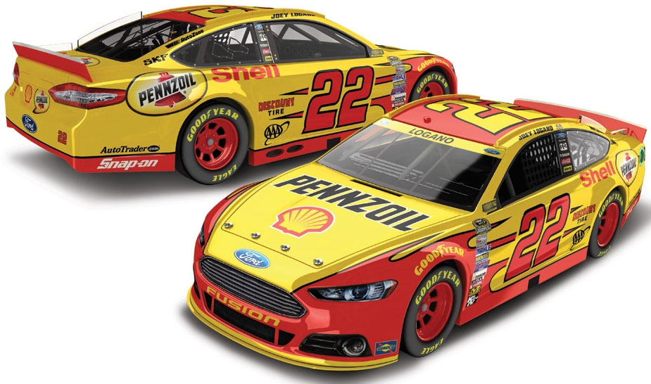 JOEY LOGANO 2018 PENNZOIL 1/24  SCALE ACTION NASCAR DIECAST COLLECTOR SERIES 