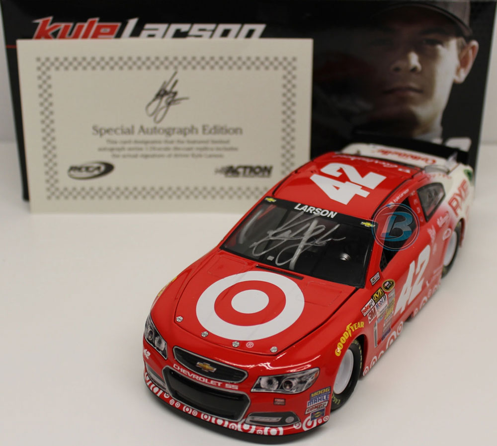 kyle larson autographed diecast