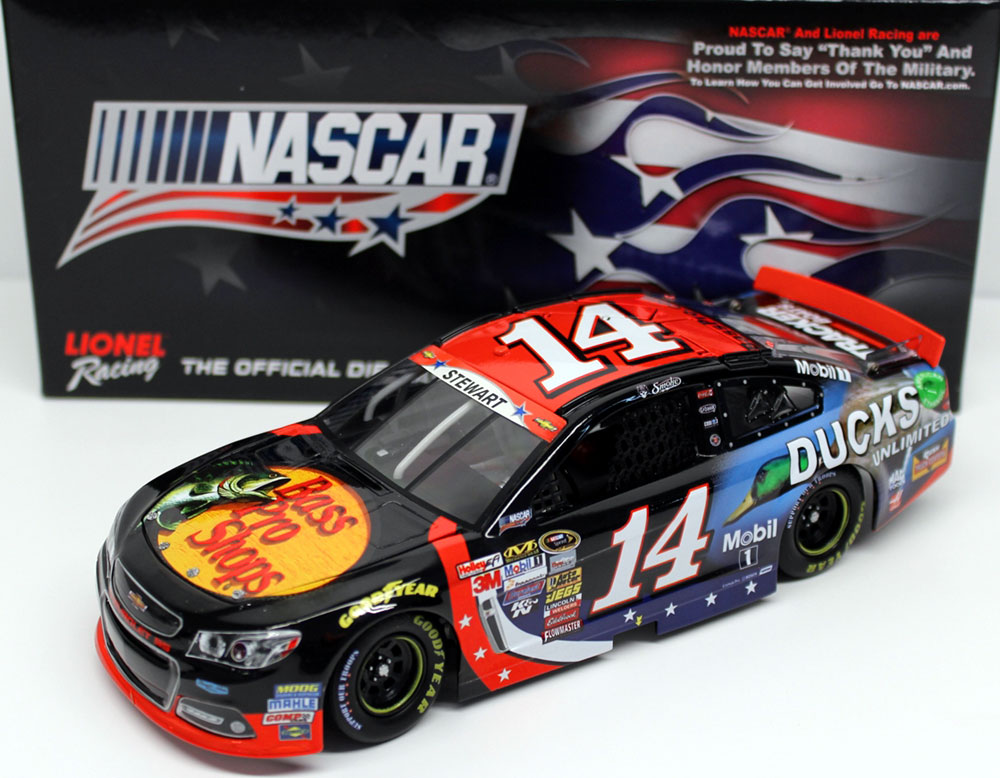 NASCAR 2014 TONY STEWART #14 BASS PRO TEST CAR 1/64 DIECAST 